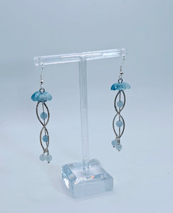 Jellyfish - Earrings - Aquamarine
