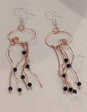 Load image into Gallery viewer, Jellyfish - Earrings - Blue Goldstone