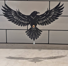 Load image into Gallery viewer, Raven - Sun Catcher - Petrified Wood