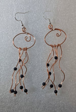 Load image into Gallery viewer, Jellyfish - Earrings - Blue Goldstone
