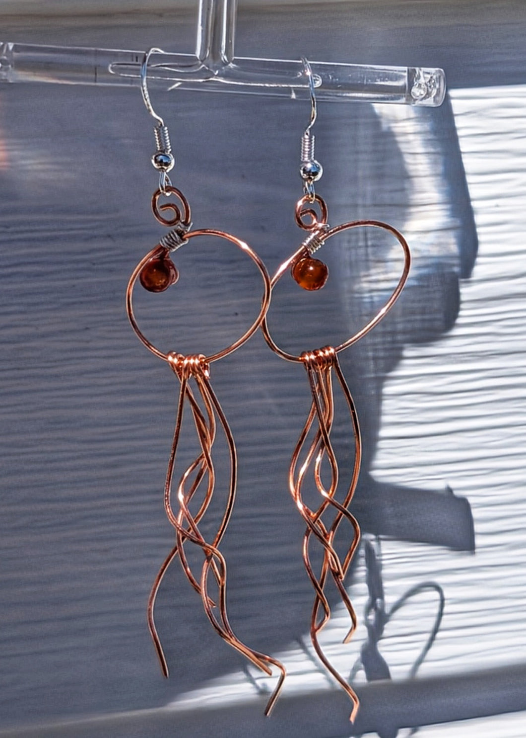 Jellyfish - Earrings - Carnelian