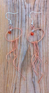 Jellyfish - Earrings - Carnelian