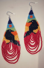 Load image into Gallery viewer, Raven - Beaded - Earrings