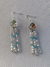 Load image into Gallery viewer, Jellyfish - Earrings - Blue cats eye
