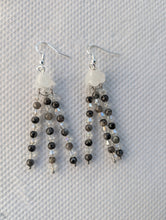 Load image into Gallery viewer, Jellyfish - Earrings - Black moonstone