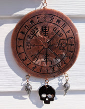 Load image into Gallery viewer, The Navigator Talisman - Viking compass - Skull - Raven -