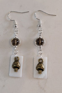 Mushroom - Coastal Forest Whisper  - Earrings