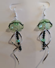Load image into Gallery viewer, The Emerald Echo - Jellyfish - Earrings