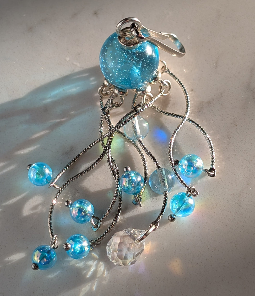 The Aqua-Tide Orb - Jellyfish - Ornament - Sun Catcher