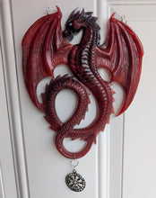 Load image into Gallery viewer, The Sentinel of the North - Crimson Dragon - Viking Compass