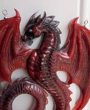 Load image into Gallery viewer, The Sentinel of the North - Crimson Dragon - Viking Compass