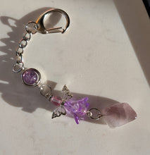 Load image into Gallery viewer, The Purple Petal Guardian - Angel - Keychain