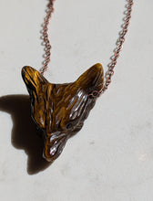 Load image into Gallery viewer, The Golden Guardian - Fox - Necklace - Tiger Eye
