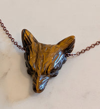 Load image into Gallery viewer, The Golden Guardian - Fox - Necklace - Tiger Eye