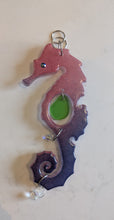 Load image into Gallery viewer, The Tide of Renewal - Sea Glass - Seahorse - Suncatcher