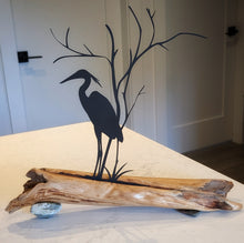 Load image into Gallery viewer, The Patient Watcher - Heron - Metal Art