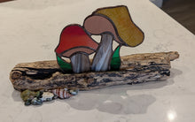 Load image into Gallery viewer, The Wooded Canopy - Mushroom - Stained Glass - Raven Stone