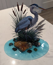 Load image into Gallery viewer, The Wisdom of the Water’s Edge - Heron- Metal Art