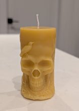Load image into Gallery viewer, Echoes of the Veil - Candle - Raven - Skull - Raven Stone