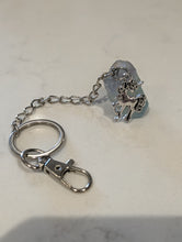 Load image into Gallery viewer, Untamed Truth Rainbow Fluorite &amp; Unicorn Charm - Keychain