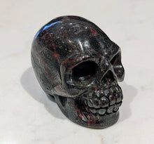 Load image into Gallery viewer, The Guardian of the Hearth &amp; Flame - Skull - Dragon Blood Jasper