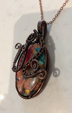 Load image into Gallery viewer, Coral Fire Mosaic - Necklace