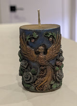 Load image into Gallery viewer, The Colored Triad of Renewal - Phoenix Candle - Raven Stone