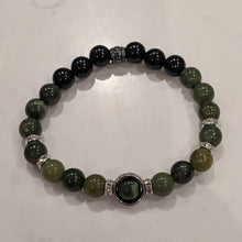 Load image into Gallery viewer, The Harmony - Bracelet - Jade - Black Obsidian