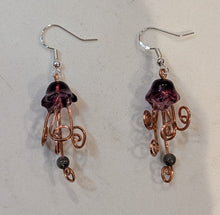 Load image into Gallery viewer, Little Purple Drift - Baby Jellyfish - Earrings