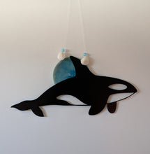 Load image into Gallery viewer, Midnight Tide &amp; Orca Moon - Orca - Metal Art