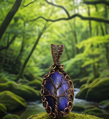 The Whispering grove -Tree of life - Copper wrapped - Pendant