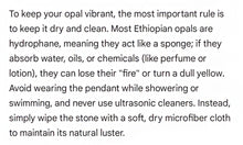 Load image into Gallery viewer, The solstice ember - Ethiopian Fire Opal - Necklace