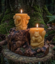 Load image into Gallery viewer, The Twin Squirrel Woodland Pillar - Candle