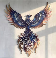 Load image into Gallery viewer, THE AZURE FIRE - PHOENIX - Metal Art