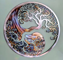 Load image into Gallery viewer, Sanctuary of Harmony - Tree Of Life - Yin-Yang - Metal Art