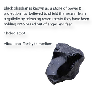 Arrowhead - Black obsidian - Raven