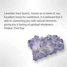 Load image into Gallery viewer, Jellyfish - Lavender Aura Quartz - Earrings