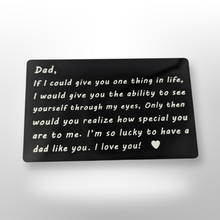 Load image into Gallery viewer, Metal wallet cards - Dad