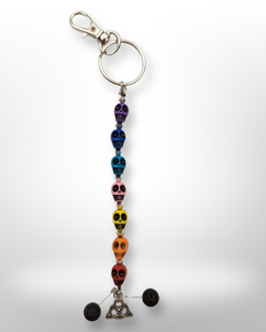 Chakra - Skull - Triquetra - Keychain - Echo of a Stone