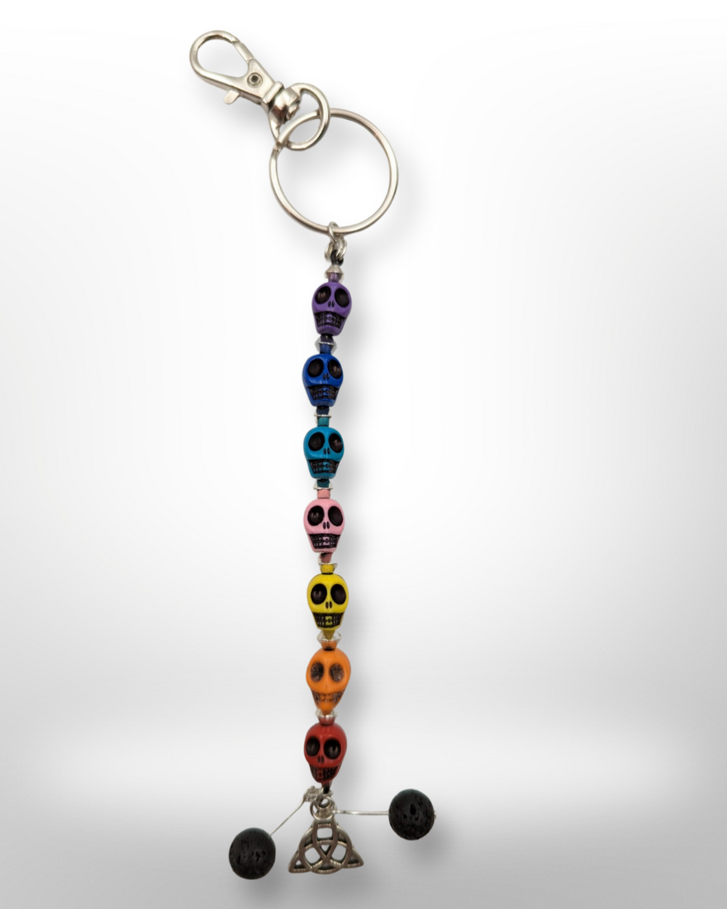 Chakra - Skull - Triquetra - Keychain