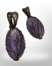 Load image into Gallery viewer, Tree of life Copper wrapped Amethyst - Pendant