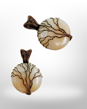 Load image into Gallery viewer, Copper wrapped tree of life sunstone - Pendant