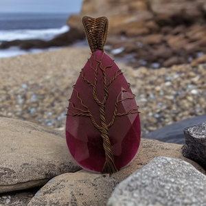 Copper wrapped Tree of life - Pendant