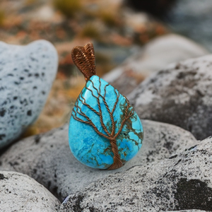 Copper wrapped Tree of life - Pendant