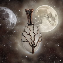 Load image into Gallery viewer, Copper tree of life  - Moonstone - Pendant