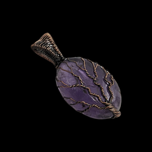 Load image into Gallery viewer, Tree of life Copper wrapped Amethyst - Pendant