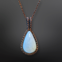 Load image into Gallery viewer, Scolecite, Copper Necklace - Echo of a Stone