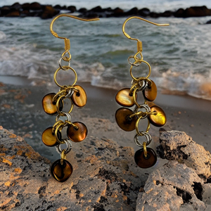 Tiger Eye - Earrings - Echo of a Stone