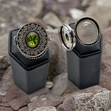 Load image into Gallery viewer, 925 Sterling Silver, Peridot, Poison Ring