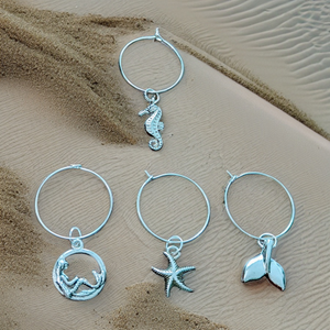 WINE GLASS CHARMS  -Echo of A Stone